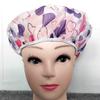 5PCS Adjustable Printed Shower Caps Waterproof and Reusable with Elastic Band For Women's Spa Salon Transparent Shower Cap