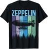 Retro Zeppelin 70-tal 80-tal Luftskepp Zepelin Zepplin T-shirt Unisex T-shirt