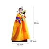 Geisha Kimono Figurine Folk Ethnic Ornament Collectible Craft Korean Hanbok Doll for Countertop Shop Gifts Home Use Birthday