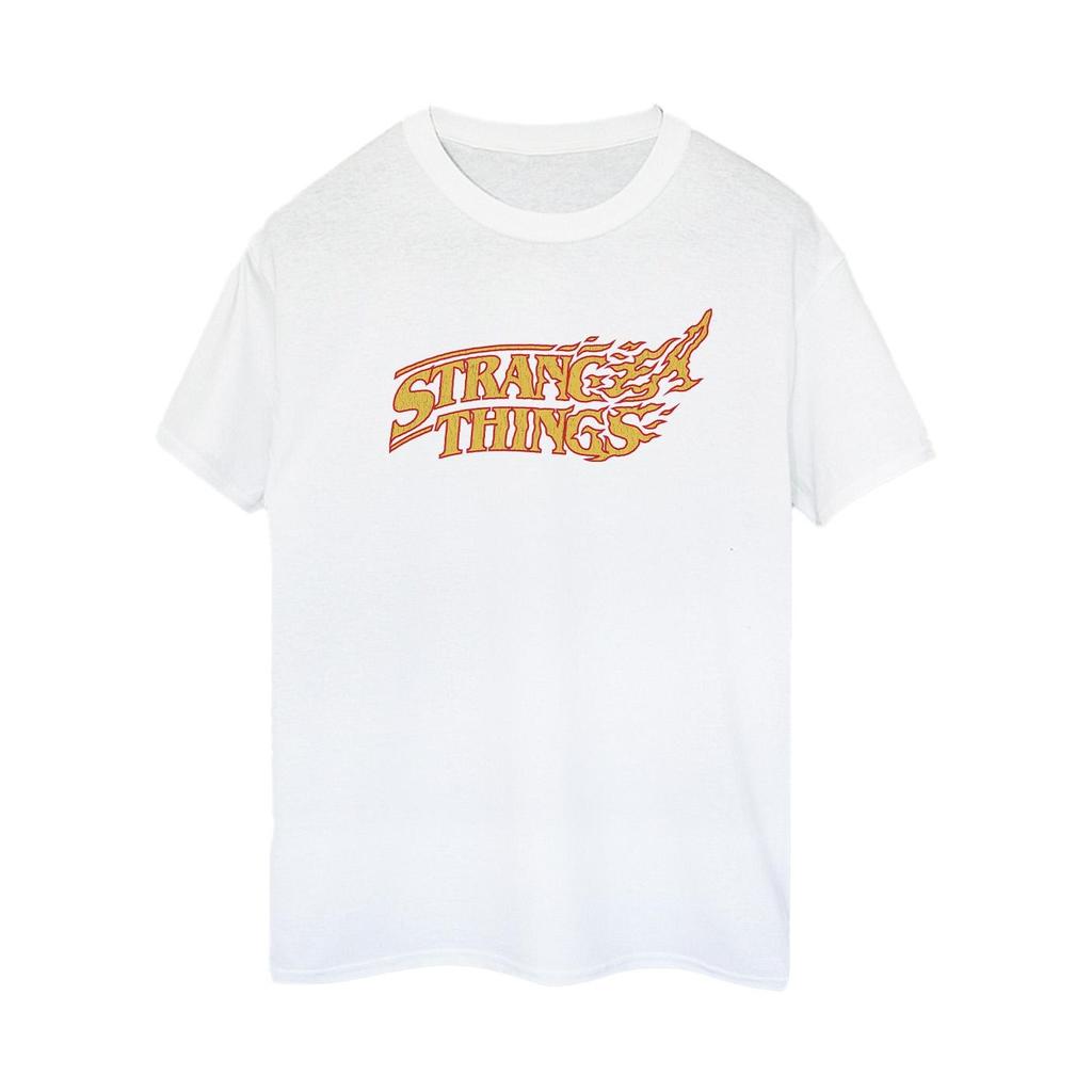 Netflix Womens/Ladies Stranger Things Logo Breaking Cotton Boyfriend T-Shirt