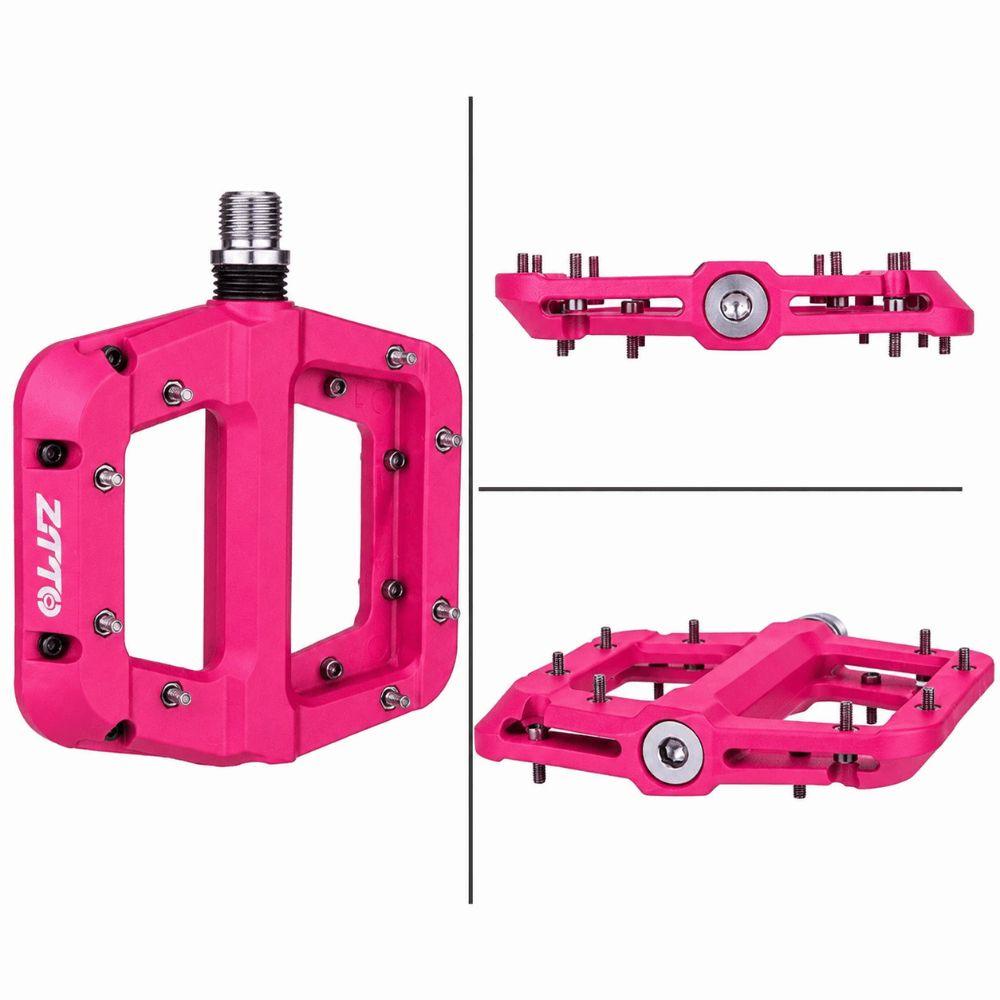 1 Pair Non Slip Mountain Bike Pedals 9/16 Inch Bike Flat Pedals  Road BMX MTB