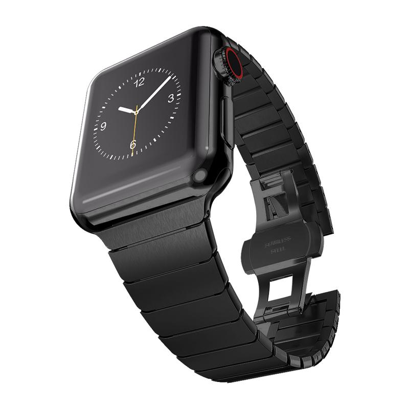 Luxury Titanium Color Band for Apple Watch Ultra 49mm 8 7 41 45mm Stainless Steel Strap for IWatch 6 5 4 3 42 44mm 40mm Bracelet