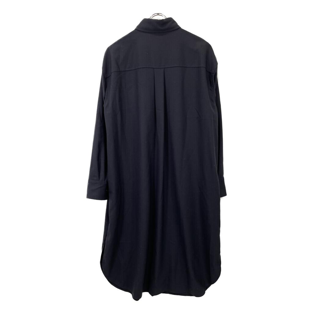 Theory [Excellent condition/Made in 2012] 01-4305204-894-902 Wool flannel long shirt dress S NavyUsed