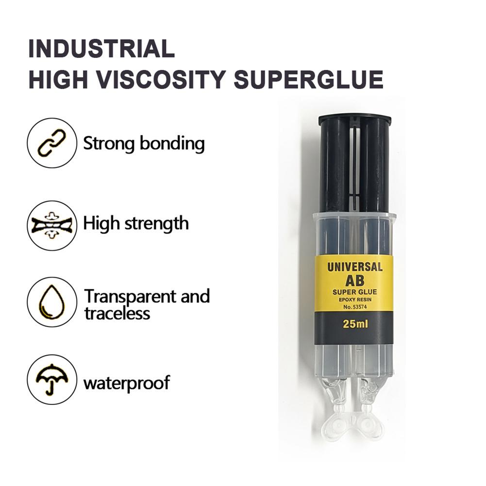 Universal Epoxy Resin AB Glue for Glass Metal Ceramic Woodworking Waterproof Repair Strong Adhesive Glue Super Liquid Glue 25ML