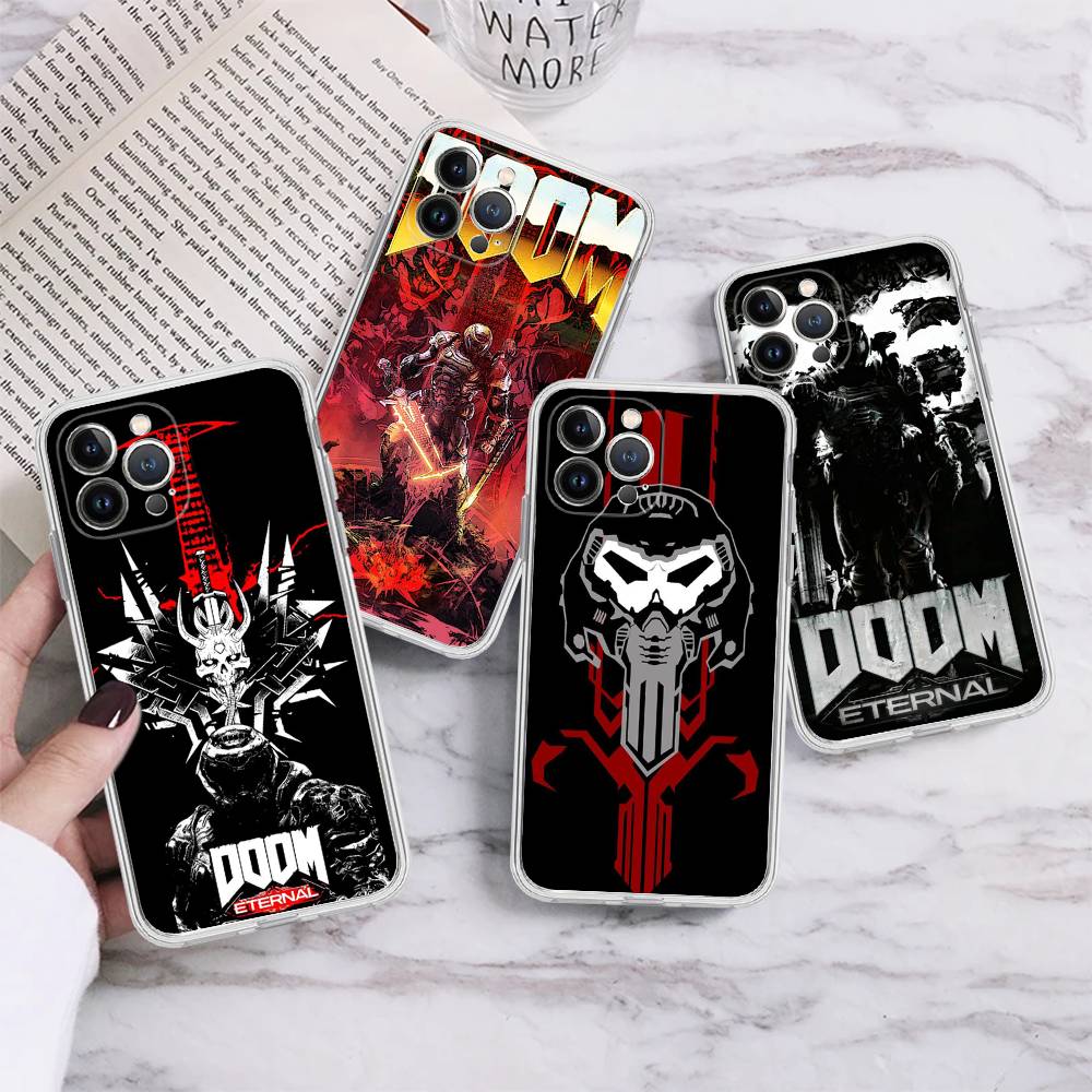 Klasyczna gra D-DOOM-E-EternalS Etui na telefon Dla IPhone 17 16 15 14 13 12 11 Pro Max Plus Miękkie etui Personalizowane DIY