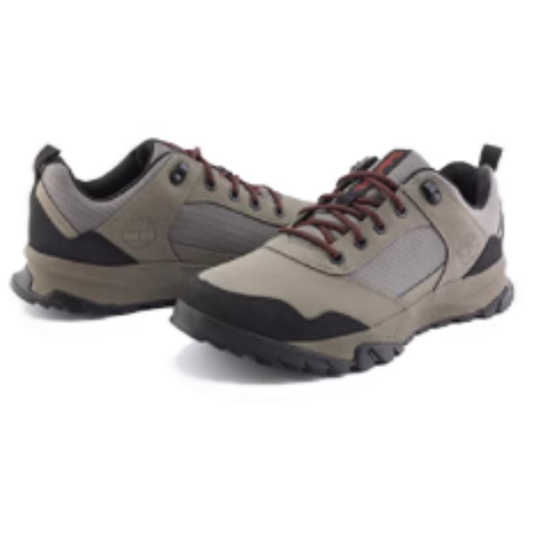 Timberland Lincoln Peak Lite Low Lace Up Waterproof Hiking Shoe Light Taupe Black Men A5QH7