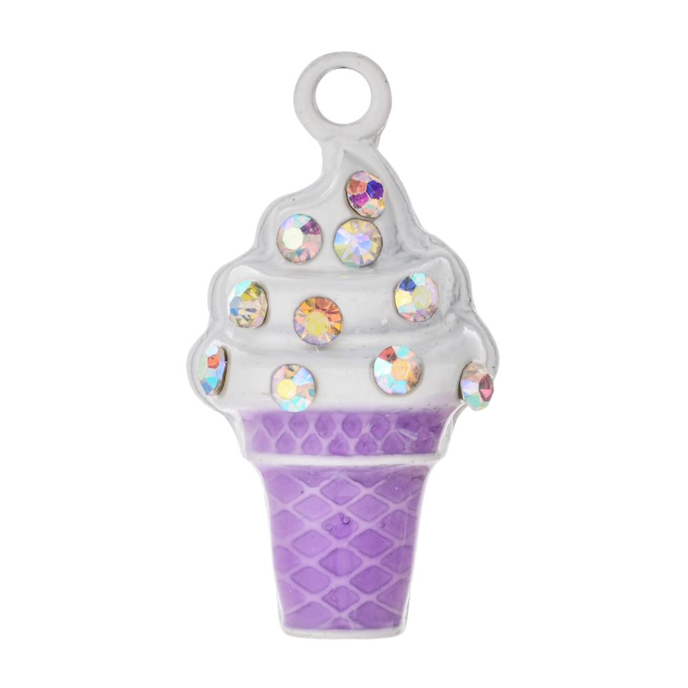 10Pcs Ice Cream Alloy Charm Pendant For DIY Necklace Bracelet Jewelry Making