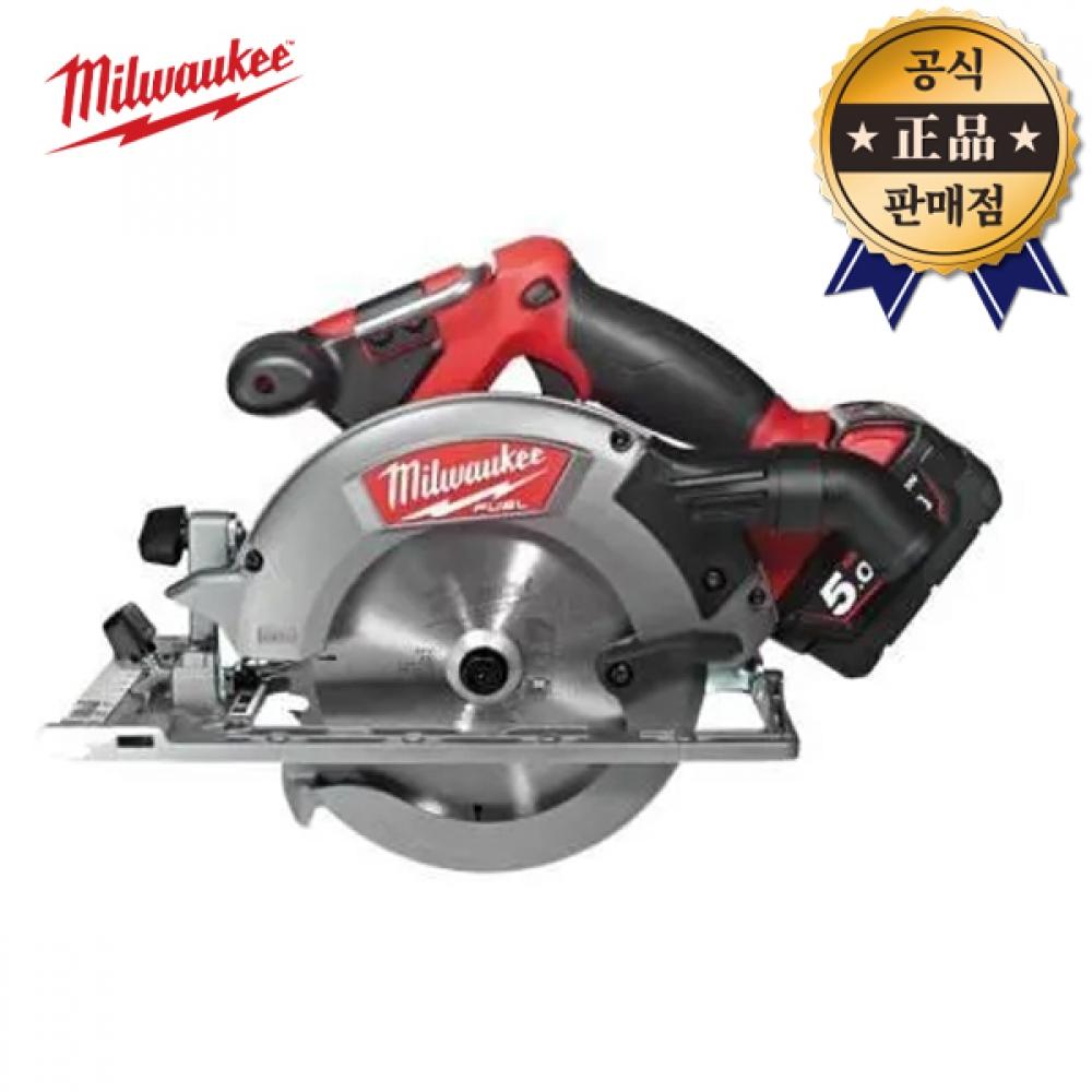 

Аккумуляторная циркулярная пила Milwaukee M18 CCS55 502X, 6-дюймовый аккумулятор с 2 лезвиями, навык зарядки по дереву