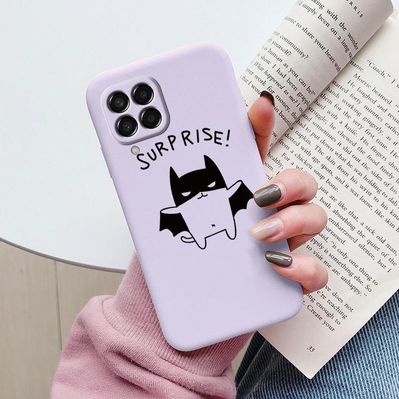 

For Samsung Galaxy M33 M53 5G Case Cute Fashion Heart Flowers Soft Silicone Bumper Cover For Samsung M13 M15 M55 M35 Fundas TPU Samsung M13
