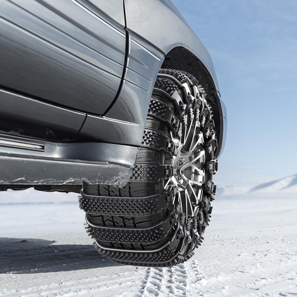 Anti Skid Snow Chains TPU Winter Wheels Chains Thicken Tire Nonskid Chain Strong Toughness Truck SUV Winter Off Road Accessories