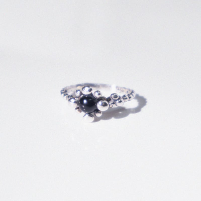 Kiee Oshimu (Silver 925) 003 Sunflower Onyx Ring