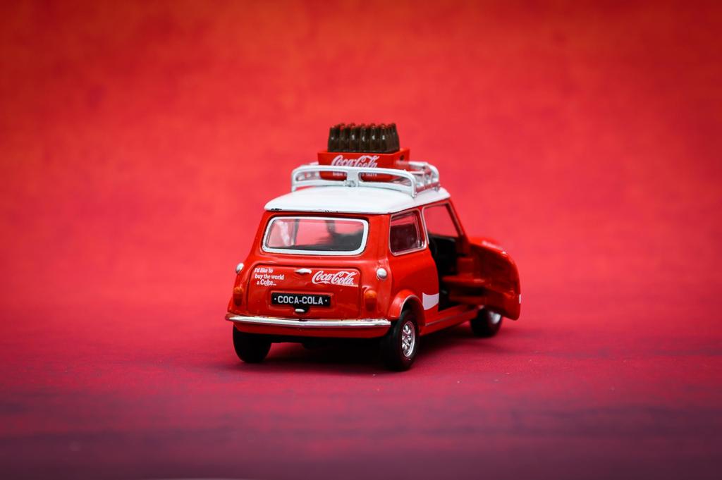 Tiny City Scale Mini Cooper Mk 1 Diecast Car 1/50 Coca-Cola