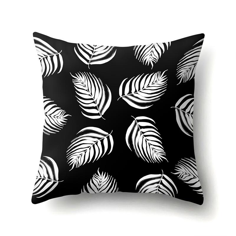 Polyester Pillow Case Geometric Home Printed Pillow Waist Cushion Cover Car Cushion Head Cushion Cover