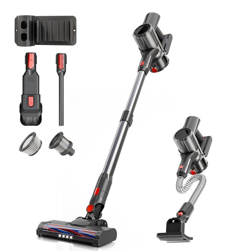 PSVC2302-4G2 3-in-1Powerful Vacuum Cleaner with Vacuum + Mite-Removal Brush + Pet Brush, 4-Battery, 20Kpa, 40-Minute Battery Life