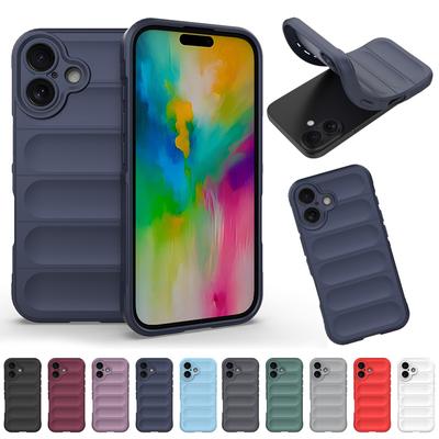 For Apple iPhone 16 15 Plus Pro Max Matte Frosted Anti-fingerprint Super Anti-drop Lens All-inclusive Silicone Case Back Protector Cover Shell