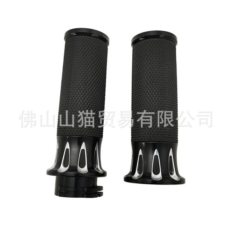 Aluminum Hollow Handlebar Grips Harley-Davidson XL1200 883 Custom Motorcycle 25mm Diameter All-Season