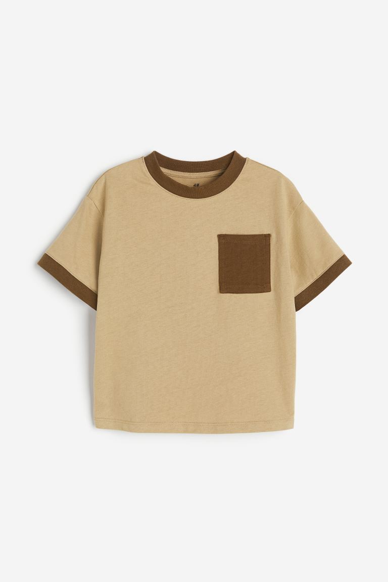 

Рубашка HMT бежевая темно-коричневая