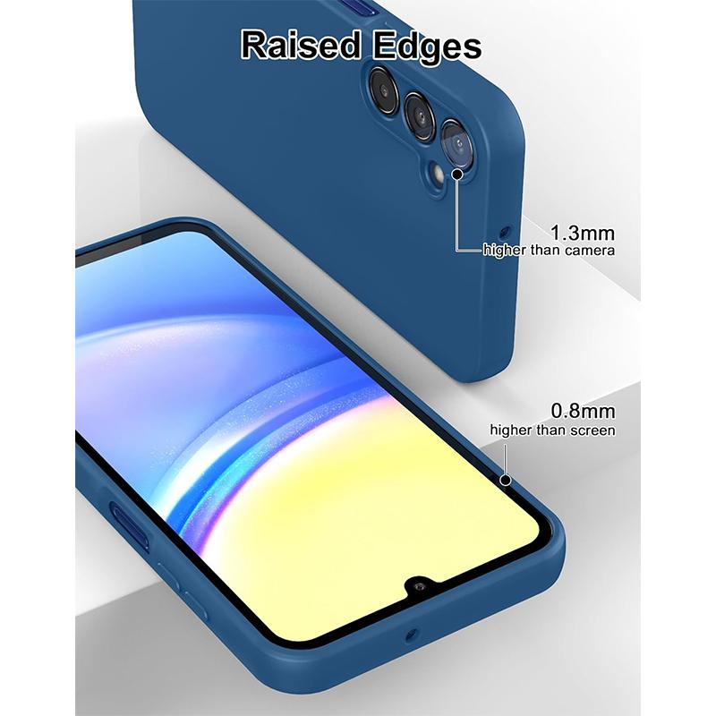 Θήκη υγρής σιλικόνης για Samsung Galaxy A15 4G A 15 A15 5G, θήκη υγρής σιλικόνης, παγκόσμια έκδοση, προστατευτική θήκη πλήρους σώματος, σιλικόνης