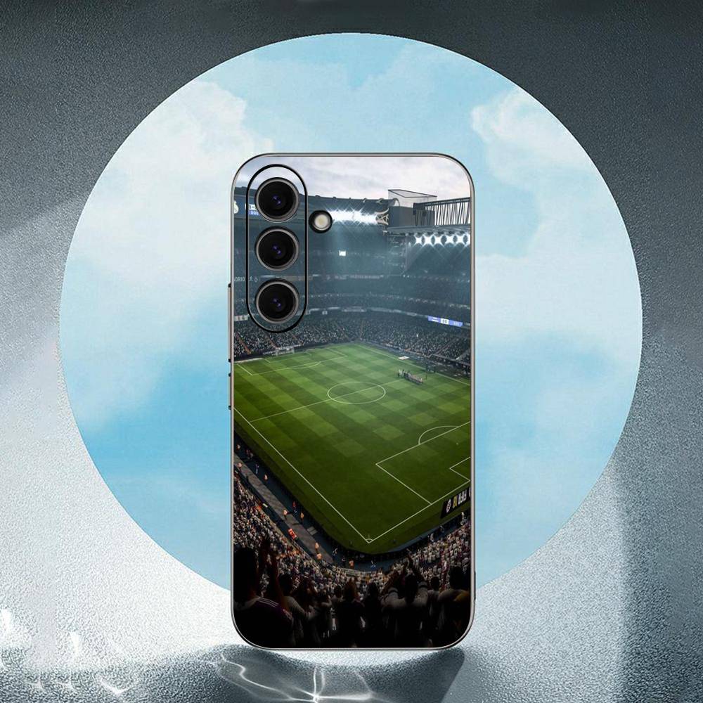 Barcelona Home Football Stadium For Samsung Galaxy S25 S24 S23 Ultra S22 S21 Plus S20 Black Soft Silicone Protective Case