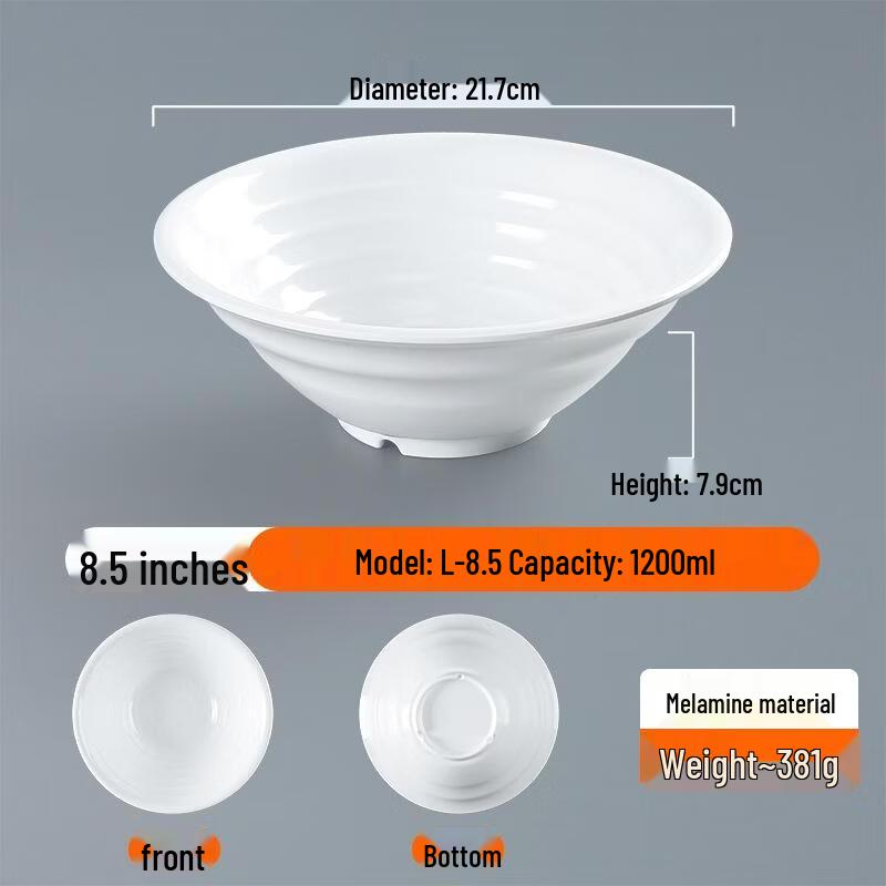JingJingRS Melamine Noodle Bowl