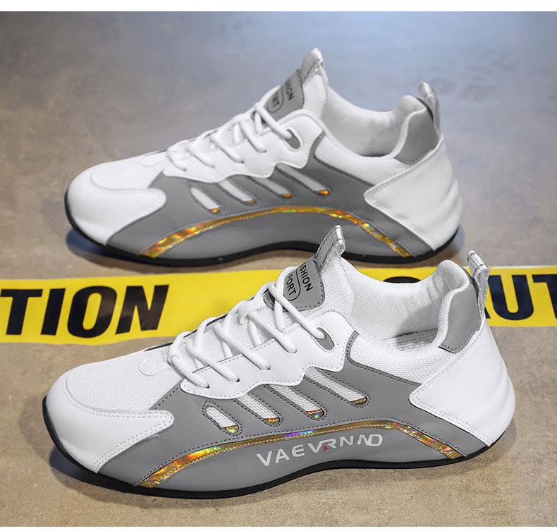 Fashion Men Casual Sneakers Comfortable Mesh Breathable Sports Shoes Trend Designer Fashion Footwear Thick Bottom Non-Slip Lace Up Shoes