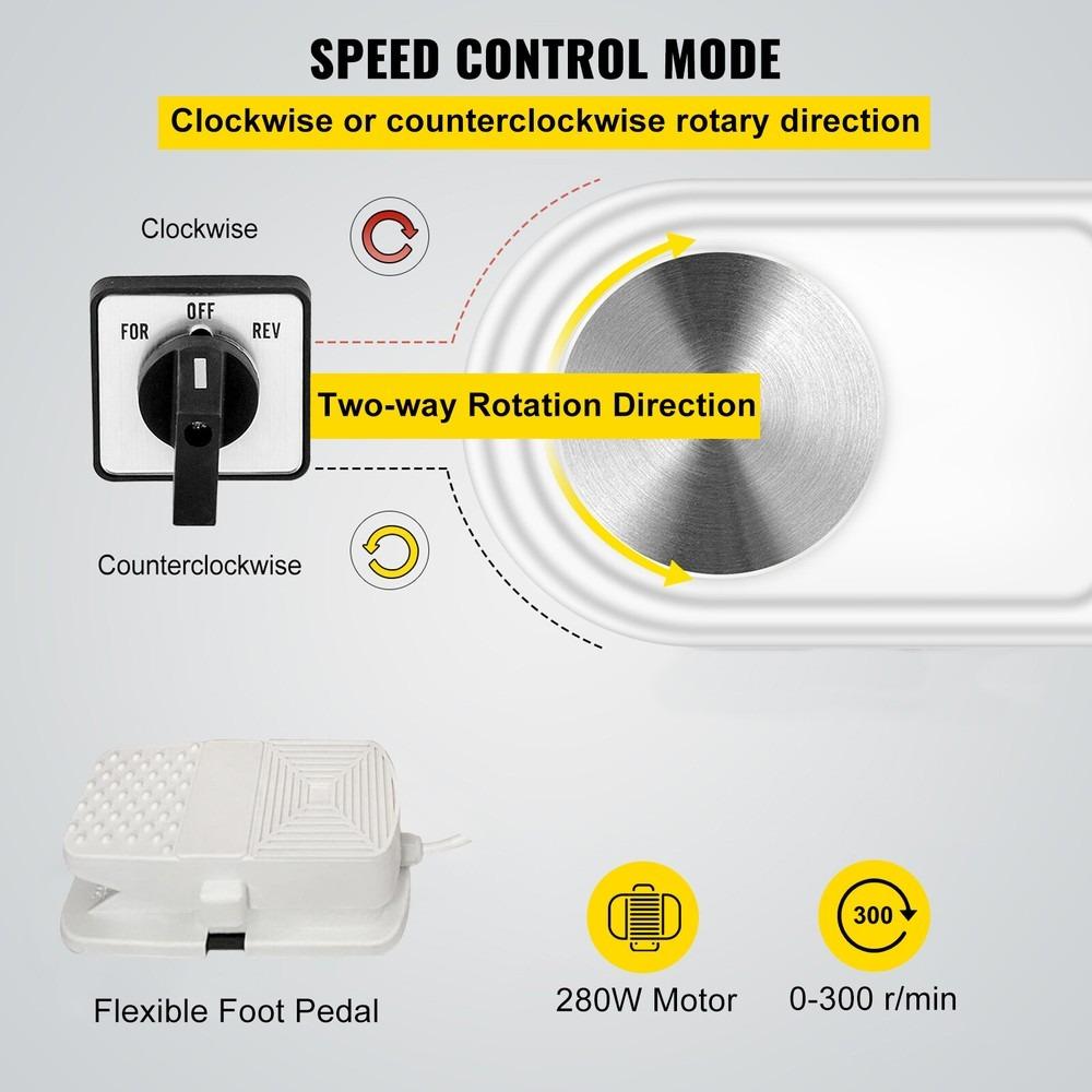 Electric Ceramic Plate Ceramic Mechanical Working Clay Art DIY Art 350W 25CM