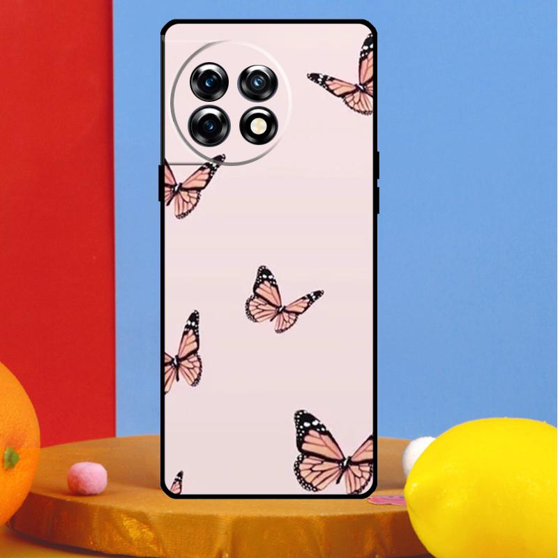 Cute Aesthetic Butterfly Cover For OnePlus 12 11 13 13R 12R 10 Pro 8T 10T OnePlus Nord 4 CE 2 3 Lite N10 N20 N30 Case
