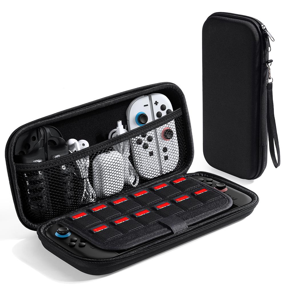 

Жесткий чехол для переноски для Nintendo для Switch 2 Игровая консоль Водонепроницаемый EVA Жесткий чехол Портативная сумка для хранения Защита от падений Дорожная коробка чёрный