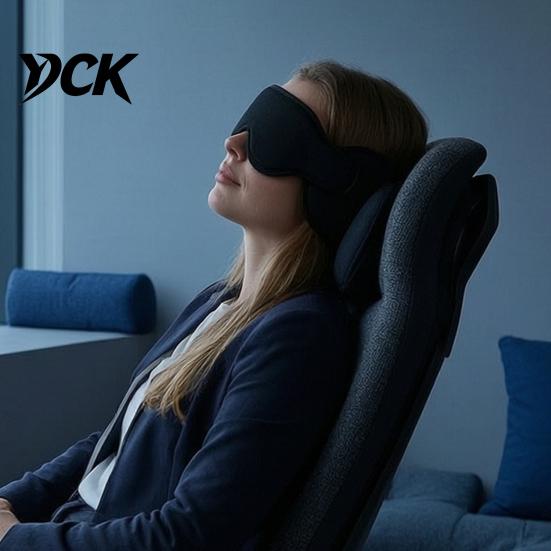 Compact Eye Cushion for Sleep Travel Pillow Airplanes, 360 Degree Airplane Head Strap with 3D Soft Nap Sleeping, No Bobbing Sleeping Aid Essentials