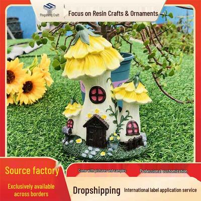 Pilzhaus Gartendekorationen: Märchenskulpturen für Wohnzimmer & Hofdekoration