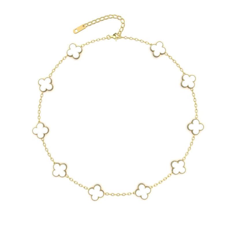 Four-leaf Clover 10-flower Necklace High-end Luxury Women's Clavicle Chain