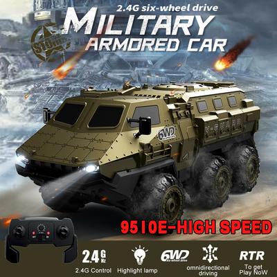 Nuovo 1: 16 6WD RC Car Veicolo blindato telecomandato Simulazione Camion da trasporto militare Alta velocità Arrampicata 2.4G Modello Giocattolo Auto Regalo