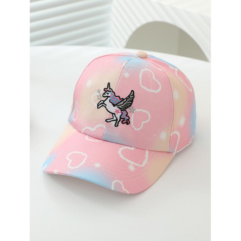 High quality children's hat unicorn cartoon baseball cap spring and autumn boys and girls outdoor sunshade cap