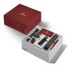 Victorinox JOURNEY 1884 Watch Men's Black Dial Red Paracord Strap Accessory Wallet, Multi-Tool, Rubber Strap Included Quartz Stainless Steel Case (316