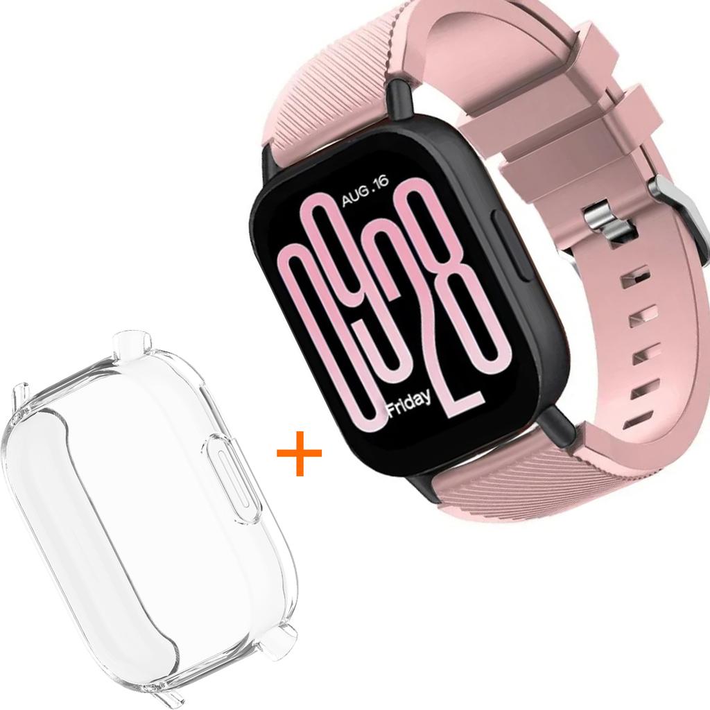 Silicone Strap With TPU Case For Xiaomi Redmi Watch 5 Active Lite Smart Watch Wrist Band And Case For Redmi Watch 5 Active Lite