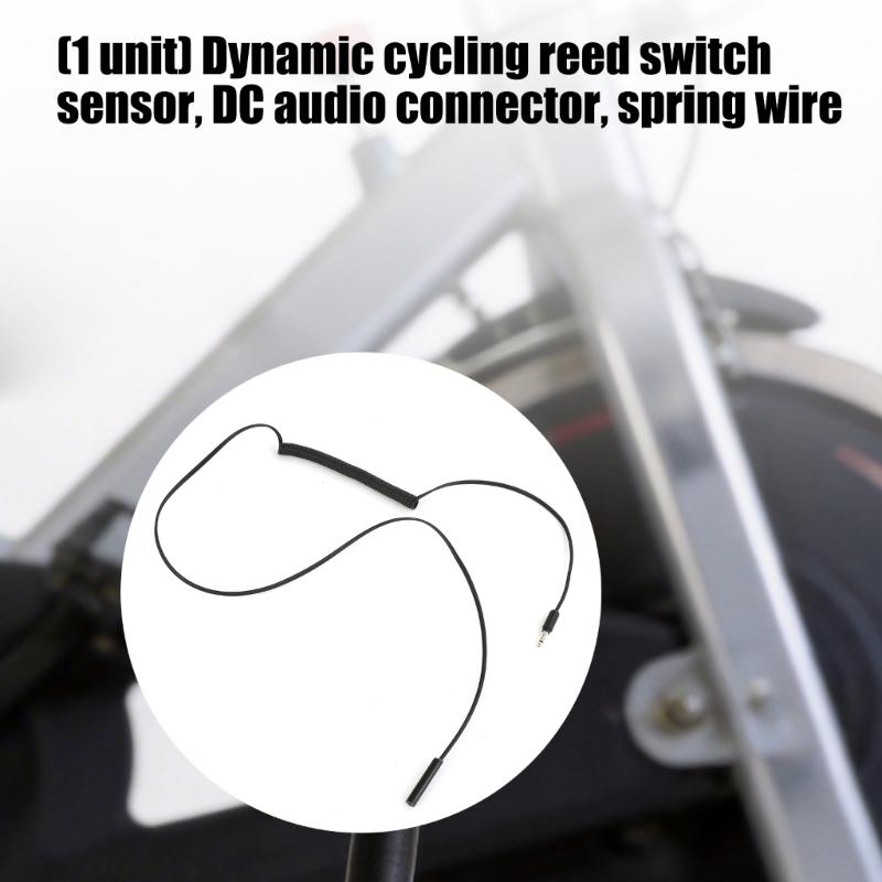 Music Extension Cord Exercise Bike Sensors Cable With Reinforced Spring Design Perfect For Spin Bike Fitness Equipment