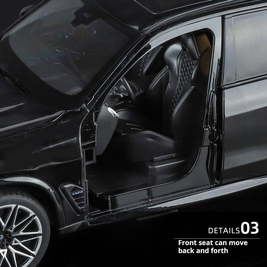 1:18 scale BMW X5M oversized SUV off-road vehicle Officially authorized Exquisite simulation Boys Toy Gift Fashion collectibles