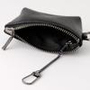 BS Solid Black Slip-on Pouch, Leather, OSL-2601