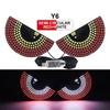 2Pcs Devil Eyes LED Car Headlight With Mini Projector Lens Turn Signal Lamp Bright Light