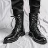 Casual Men's Long Boots Trendy New Designer Styles  Leisure Business Party Office Outdoor Motorcycle Black Brown Plus Size Shoes