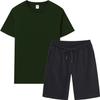Men's Summer Sports Casual T-Shirt & Shorts Set - Breathable, Loose Fit, Short-Sleeved, Round Neck