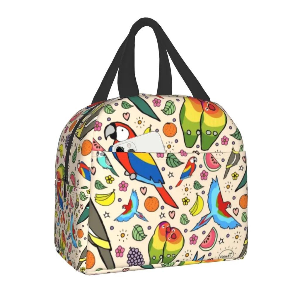 Custom Cute Penguins Lunch Bag Men Women Cooler Thermal Insulated Lunch Boxes for Adult Office