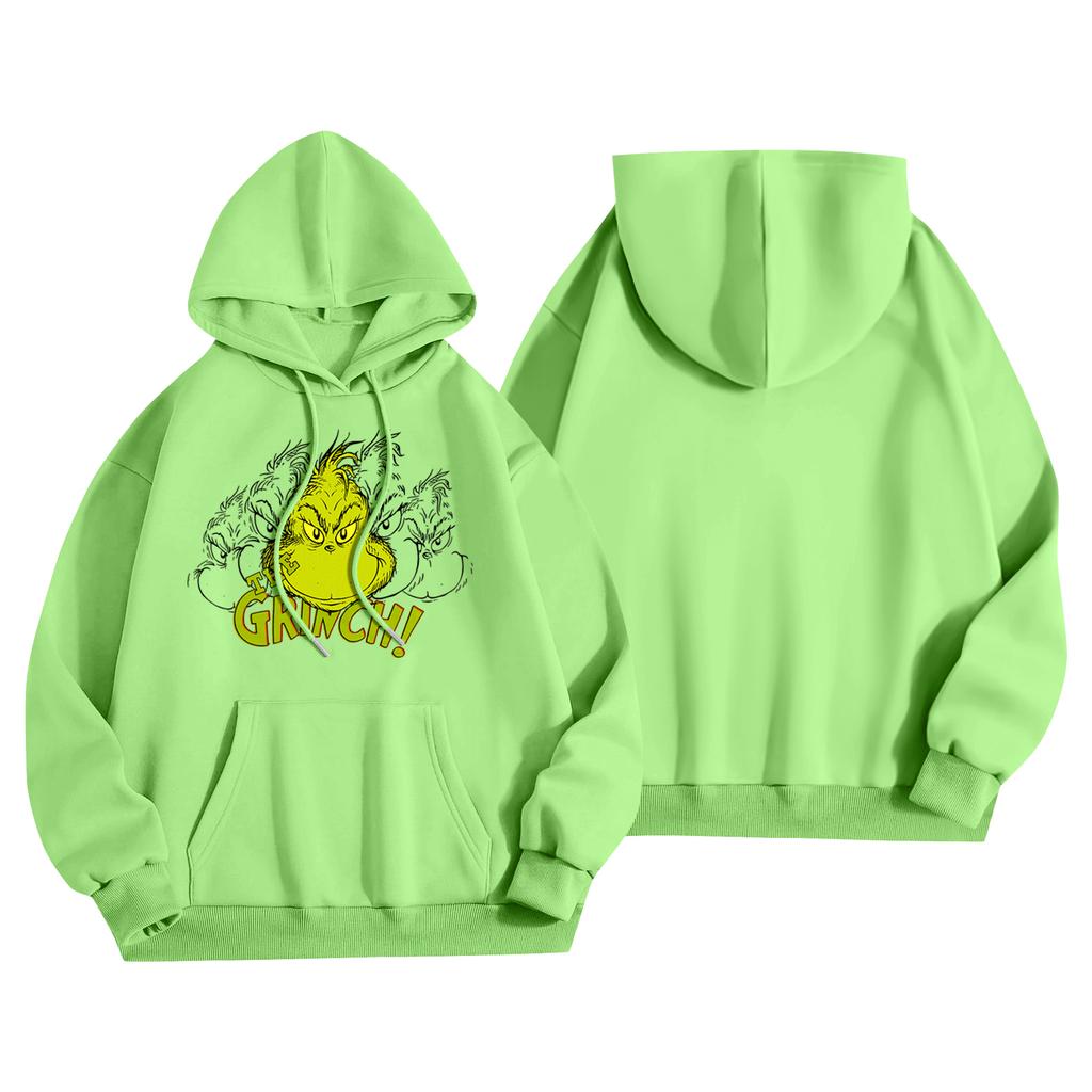 Women's Fashion Women's Lightweight Long Sleeve Pullover With Pockets Preppy Graphic Hoodie