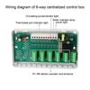 1pc 5/8 Zone Central Heating Controller Floor Hot Water System Pump Valve Actuator Heating System Intelligent Hub Controller