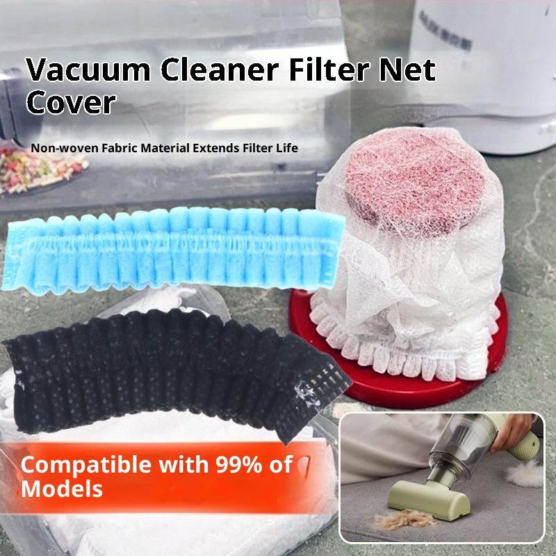 50Pcs 10*7cm Washable Nonwoven Black/Blue Fabric Disposable Vacuum Cleaner Filter Protective Cover For Handheld Vacuum Cleaner