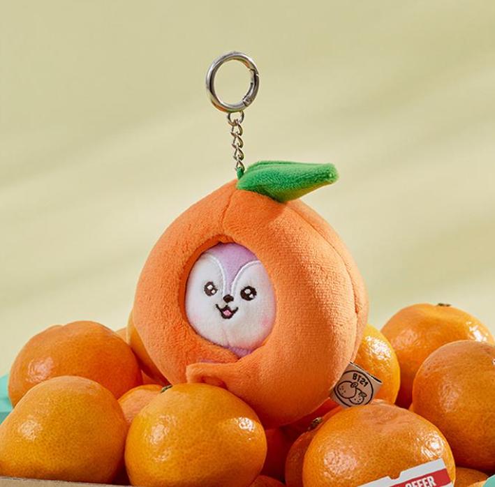 BT21 Baby Orange Party Mini Toy Keyring Set – 6 Characters