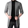 Men Cardigan Sweater Pure Color Anti-shrink Autumn Men Winter Knitting Sweater Coat for Work