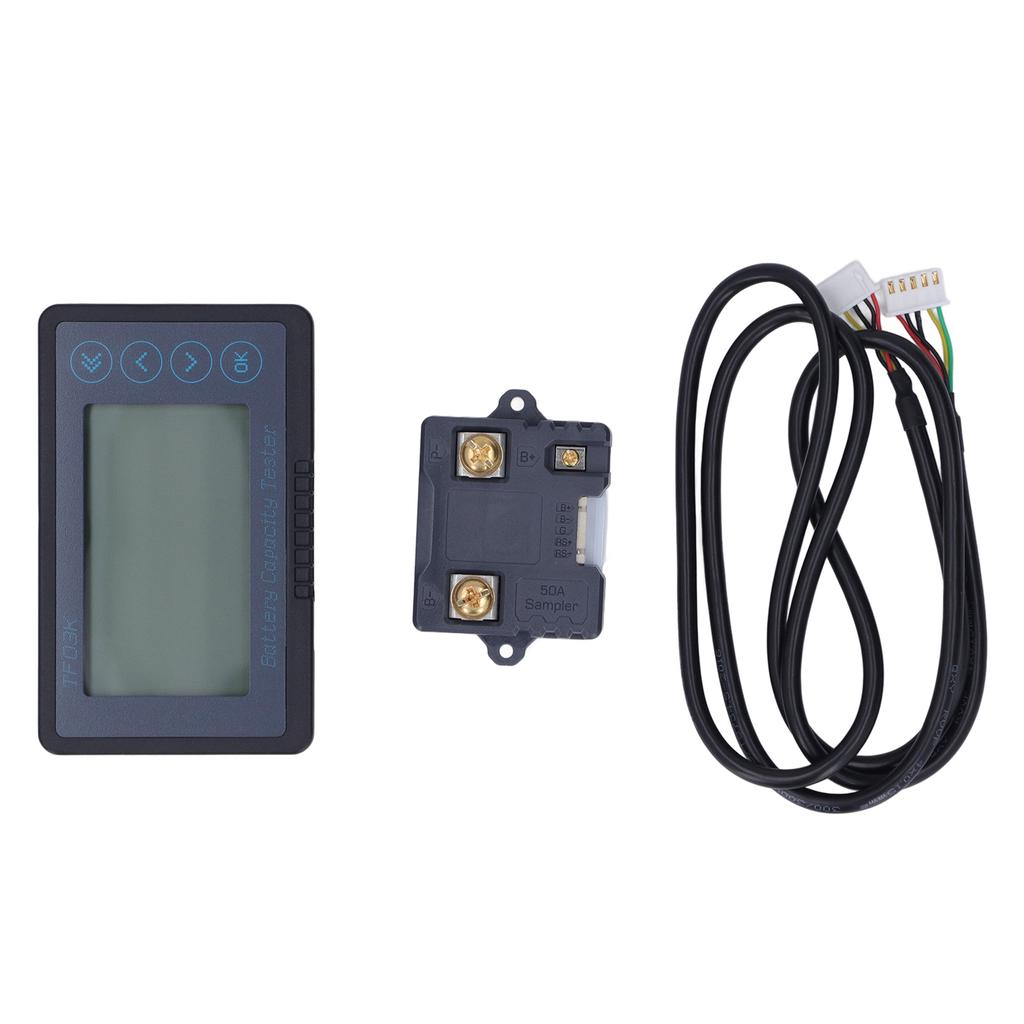 Multifunktionaler Batteriemonitor Spannungs-Kapazitätsmesser Wasserdichter Batterietester 8‑120V 50A