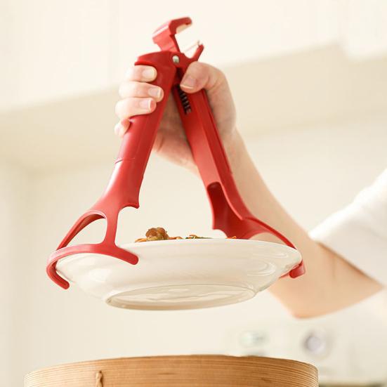 Anti-Scalding Clip Non-Slip Bowl Tongs Kitchen Gripper for Hot Bowls Baking Trays Plates Steamers