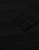MMLG [Mmlg] Stripe Collar Knit (Black)